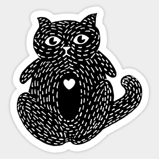 Cat Curiously Staring at Me Sticker